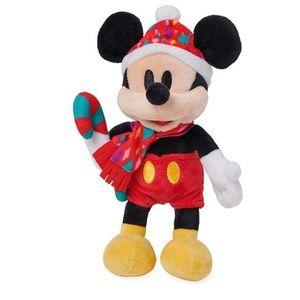 Disney Mickey Mouse Plush Christmas Holiday Cheer Candy Cane NWOT